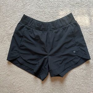 Black athletic shorts